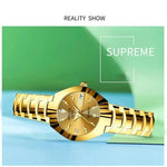 Gorgeous beautiful women's watch personality chic fashion all durable high-end atmosphere gentle trend double calendar durable c