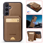 Leather Case For Samsung Galaxy A16 A36 A56 A55 A35 A15 A25 S25 S24 Ultra S23 S22 Plus + 2 in 1 Detachable Vertical Wallet Cover