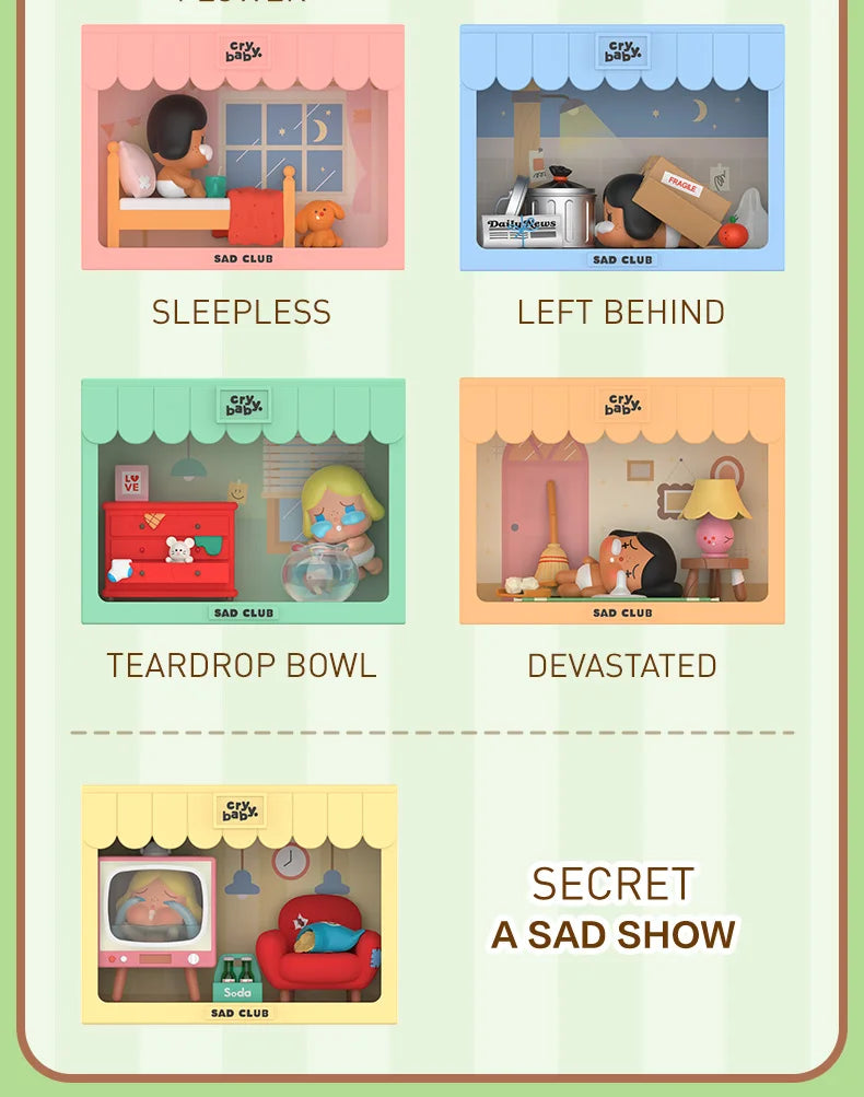 POP MART Crybaby Sad Club Blind Box Figure by Molly