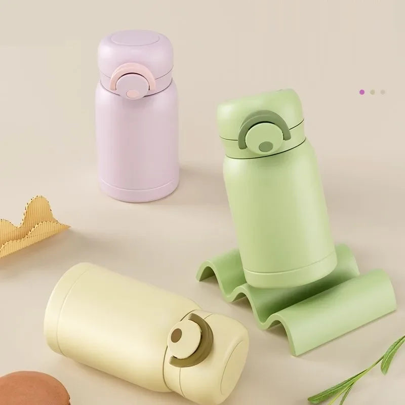 Mini Thermos Cup 220ml/350ml Pocket Cup Stainless Steel Thermal Coffee Mug Vacuum Flask Insulated Hot Water Bottle Kids Gift