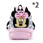 Disney New Backpack 2025 Minnie Schoolbag For Kids Cartoon Kindergarten Schoolbag Kawaii Pink Backpack As a Gift For Children