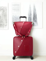 Women's Wedding Luggage Suitcase -Carry-On Trolley with Wheels, Lightweight Travel Bag for Air Travel, Business Trips