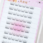 Self Adhesive Individual Eyelashes No Glue Needed Fluffy Cluster Eyelash Korean Fashion Manga Lash Extension for Daily Makeup