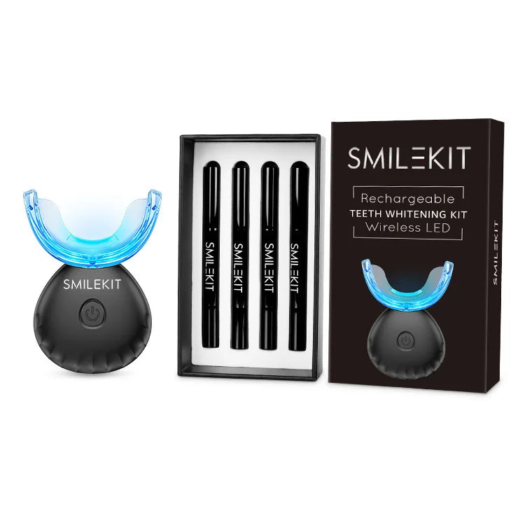 Beauty Teeth Whitening Set with Wireless Charging Light Cleansing Oral Dentistry Tools