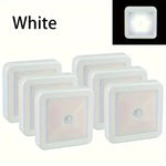 1/3pcs 6 LED Motion Sensor Night Light Wireless Wall Puck Lamp for Closet, Under Cabinet, Stair, Step, Hallway