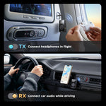 UGREEN aptX HD Airplane Bluetooth 5.3 Receiver Transmitter for All Headphones Wireless Audio Aux Bluetooth Adapter for TV Flying