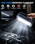 UTRAI All-in-One 7000A Car Jump Starter with Air Compressor &  OBD Diagnosis & Outdoor Camping Lights Emergency Boosters