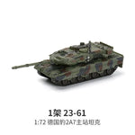 1/72 German Leopard 2 Main Battle Tank Model Creative Military Series Building Blocks Decor Assembled Toys For Boys Xmas Gifts