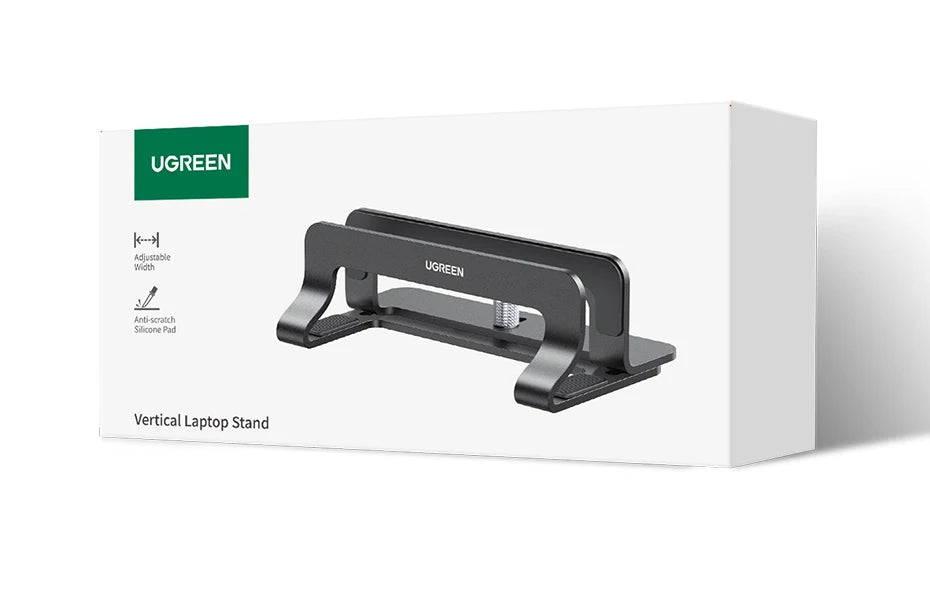 UGREEN Vertical Laptop Stand For MacBook Pro Aluminum Portable Notebook Stand Laptop Support MacBook Air Pro Tablet Phone Stand