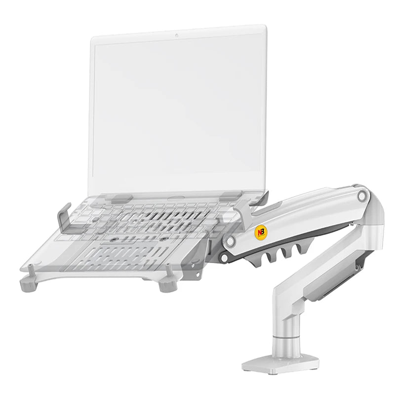 2 in 1 NB New F80 + FP-2 Monitor and Laptop Holder for 17-30" Monitor + 10-17" Laptop Desktop Mount Stand Clamp