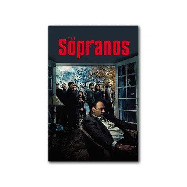 The Sopranos Poster  Classic TV Series Family Canvas Prints  Wall Art Pictures for Living Room Decor  Home Decor Painting