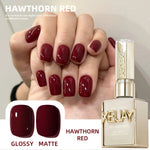 1pc 15ml Wine Red Gel Nail Polish Starter Pure Soak Off No Wipe Nail Gel Polish Suitable For All Seasons