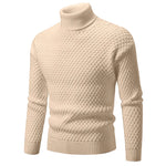 2025 Autumn Winter Turtleneck Sweater Men Slim Fit Knit Pullovers Fashion Warm Casual knitted Sweater Mens Long Sleeve Pullovers
