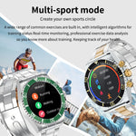 Smart Watch Man Aiweile AW12 High-End Luxury Smartwatch Fitness Tracker Sport Business Bluetooth Call for Xiomi IOS DIY Faces