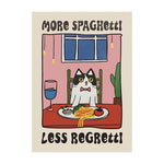 Retro Kitchen Canvas Poster Cat Chef Art Print Dishes Wall Art Pictures for Bedroom Kitchen Home Decoration Gift Idea