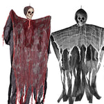 1Set Halloween Decorative Hanging Ghost Skull Skeleton Gauze Haunted Home Party Horror Props Hanger House Yard Party Hanging