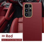 LANGSIDI Luxury Nappa Leather Magnetic Phone Case for Samsung s24 ultra Galaxy s23 ultra s24 plus for Magsafe fundas Back Cover