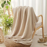 Battilo 100% Cotton Muslin Throw Blanket for Sofa 6 Layer Breathable Lightweight Boho Throws for Couch Bed Large Summer Blankets