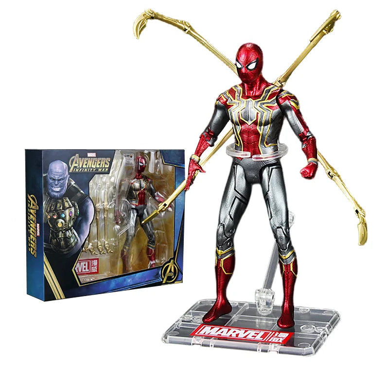 ZD Toy Spider Man No Way Home Marvel legends 1/10 Peter Parker Gold Black Red Model Action Figure Adult Collectible Toy