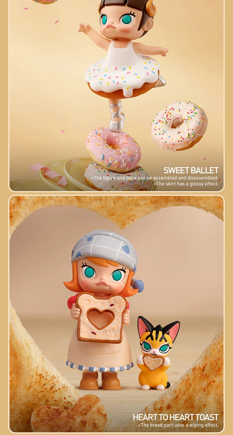 POP MART MOLLY Carb-Lover Series Mystery Box – 1PC/12PCS Blind Box Collectible Figure (Official POPMART Figurine)