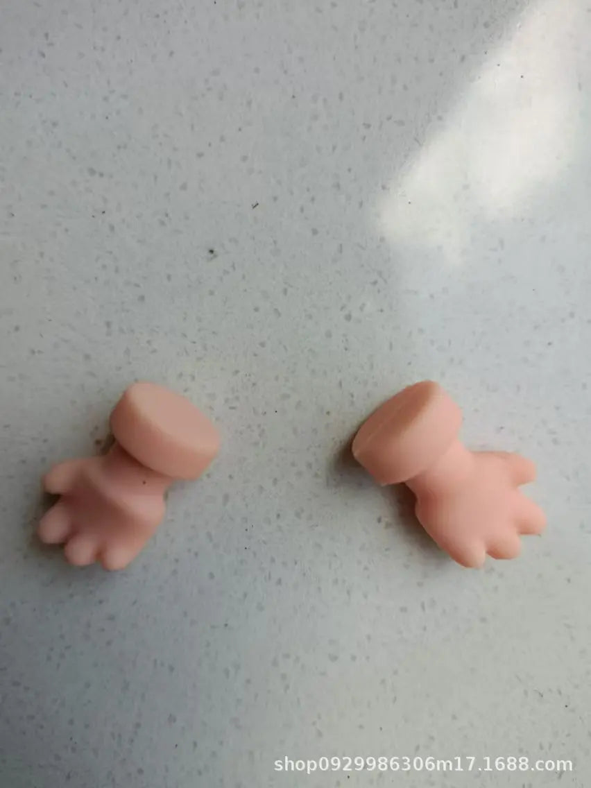 Hot Sell Labubu Plush Doll Parts Vinyl Doll Accesseries Pvc Face Changing Parts Hands Feet Replacement Supplies Diy Gifts