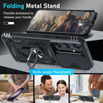 Case For Samsung Galaxy S25 S24 S23  Ultra Plus  FE A17 A36 A56 A55 A35 5G Military-Grade Protection Phone Slide Camera Cover