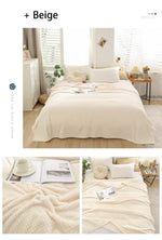 Japan Style Coral Fleece Blankets 300gsm Spring Summer Soft Fluffy Faux Fur Mink Throw Solid Sofa Cover Bedspread Plaid Blankets