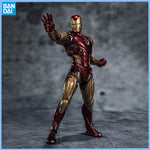 Genuine THE INFINITY SAGA Avengers: Endgame SHF  Iron Man Mark6 Mark85 Thanos Anime figure Movable toy Doll for Collector