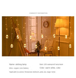 Christmas 2024 Led Lights Decoration Fairy String for Room Festoon Light Curtain Garland Party Wedding New Year's Bedroom Living