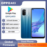 oppo A53 Smatr Phone 4G Android 6.5 inches SmartPhone Screen ROM 128GB 5000mAh 13MP Camera Used Phone