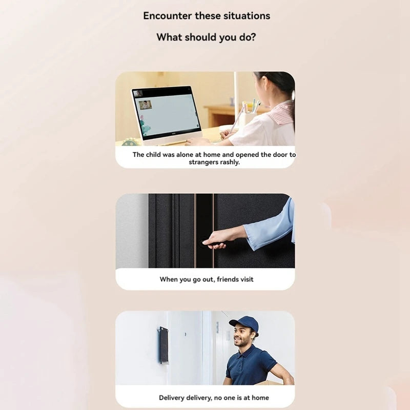 ABUN-Video Wireless Smart Doorbell Kit Wifi Video Doorbell Camera Night Vision Two-Way Audio Cloud Storage Security Doorbell