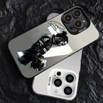 1PC L-Lewis H-Hamilton 44 F1 Phone Case Phone Case IMD color silver shell For iPhone 16 15 14 13 12 11 Pro Max Plus