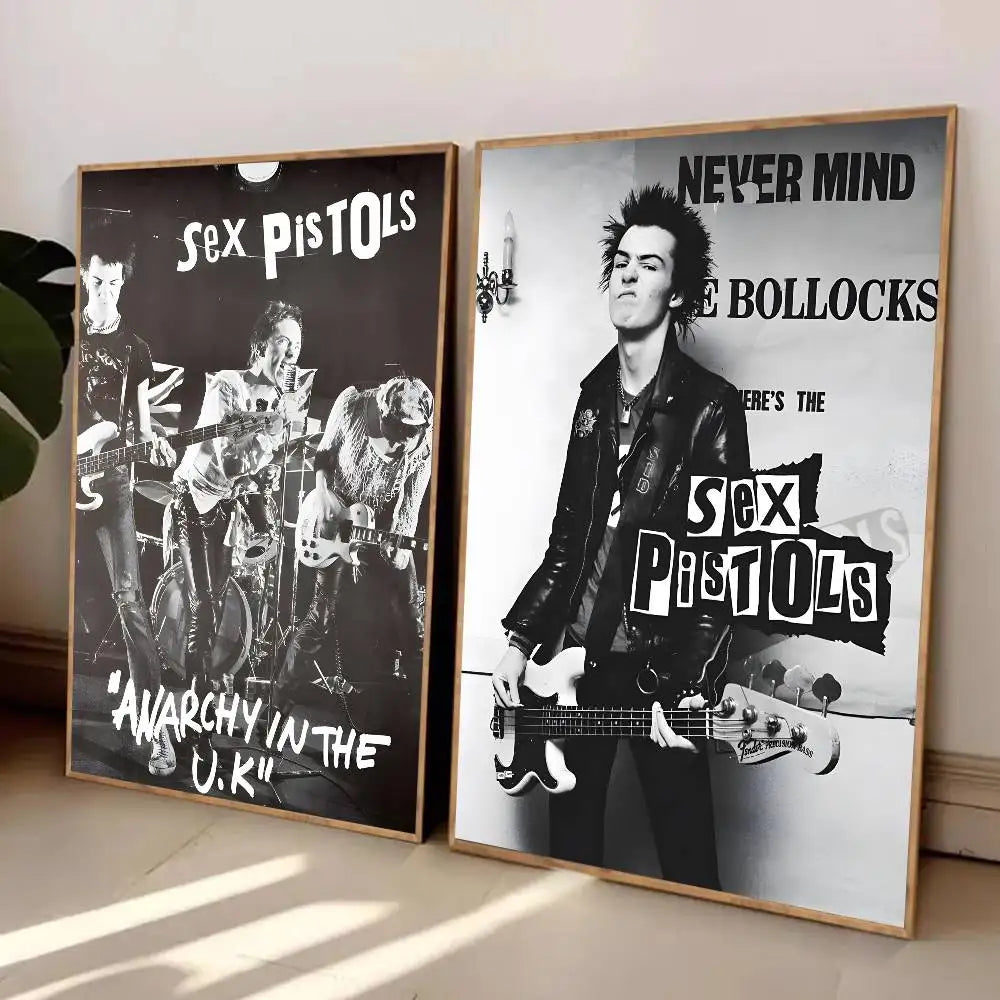 One Of The Influential Punk Band Poster Art With Prints Home Bedroom Living Room Decoration Gift