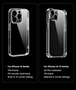 UGREEN Case for iPhone 17 16 15 14 Pro Max Shockproof Clear Case Transparent Cover for iPhone 15 Pro 16 Phone Protective Case
