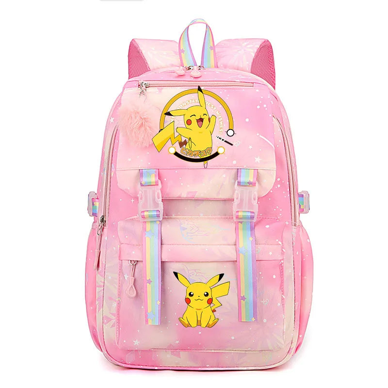 Pokémon Backpack for Kids & Teens – Pikachu & Charmander School Bag (Back-to-School Gift)