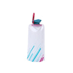 Foldable Water Bottles Flexible Reusable Travel Water Bottle Plastic Water Pouch Soft Flask Water Bag With Carabiner Clip