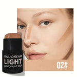 Long-Lasting Contour Stick: Matte Bronzer, Nose Sculpting Stick and Face Defining Solid Contour Cream - Travel-Friendly Design