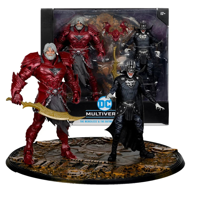 McFarlane Toys Collector Edition 2pk - #4 Batman Who Laughs (Knight Armor) & Merciless (Dark Multiverse) Action Figur Model