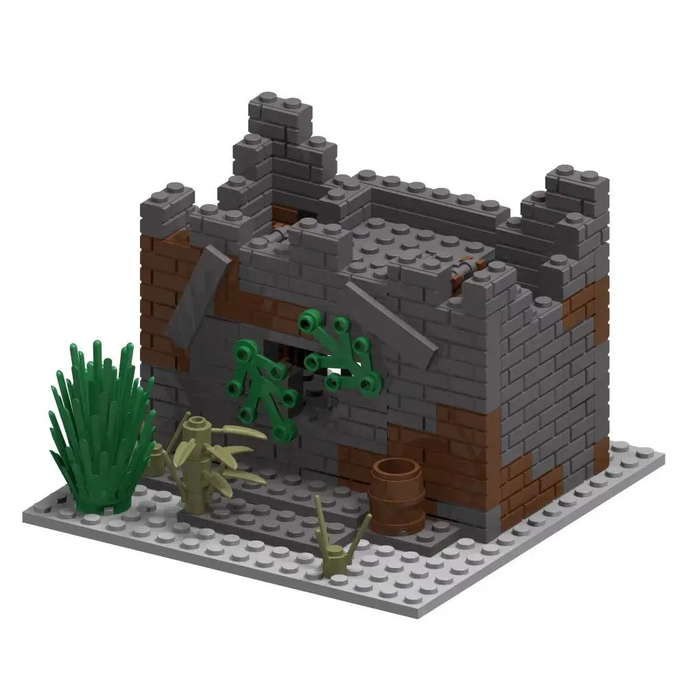 WW2 Military Army Soldiers World War 2 Military Base Observation Tower Model Assemble Building Blocks Bricks Children's DIY Toys