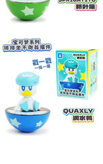 Original Pokemon Anime Figures Pikachu Gengar Sprigatito Sylveon Quaxly Fuecoco Tumbler Toys PVC Model Kawaii Collect Kid Dolls