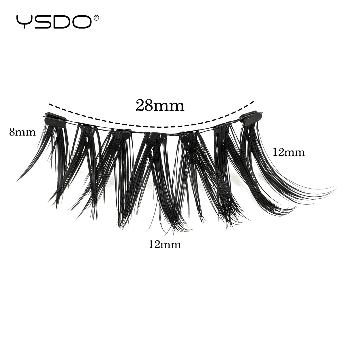 YSDO Magnetic Eyelashes Reusable Winged Magnetic 3D Mink lashes Long-Lasting No Glue Needed False Eyelashes with Tweezer Makeup