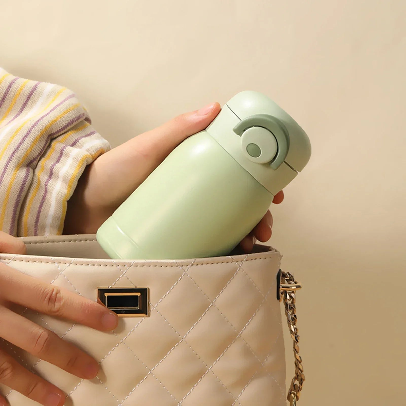 Stainless Steel Portable Pocket Thermal Water Bottle Camping Drinkware Outdoor 220ml/350ml Mini Thermos Cup Pocket Cup