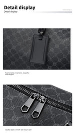 Men Business Travel Luggage Bag Leather Travel Duffle Large Capacity Hand Luggage Bag Short Trip Shoulder Bags Luxury Handbag