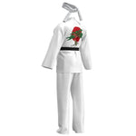 Karate Kids KOF Cobra Kai Cosplay Costume Kid Aldult Black White Kimono Uniform Headband Anime Halloween Party Suit Tracksuit