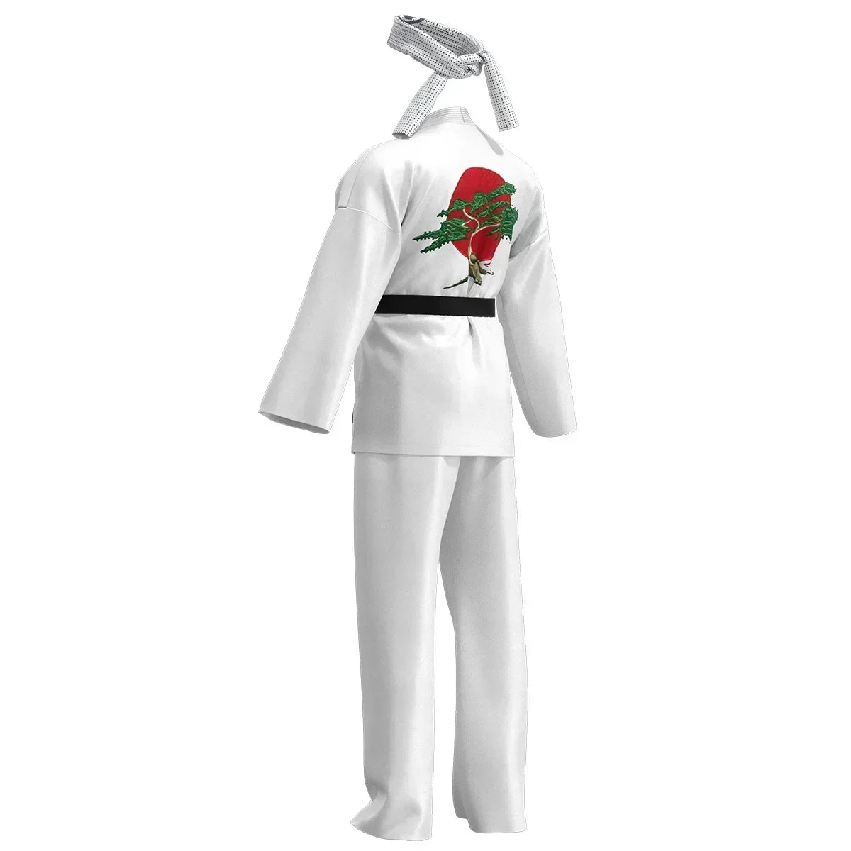 Karate Kids KOF Cobra Kai Cosplay Costume Kid Aldult Black White Kimono Uniform Headband Anime Halloween Party Suit Tracksuit