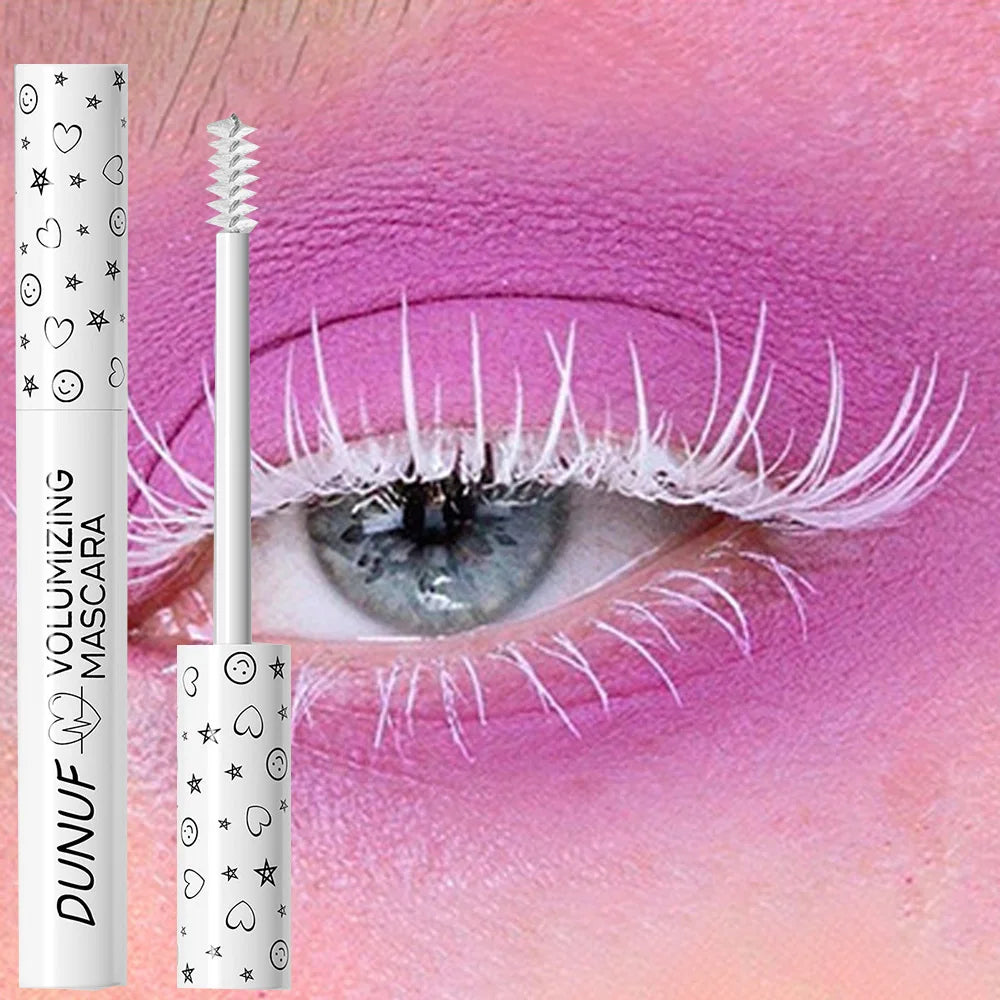 Colorful Curling Mascara Waterproof Fast Drying Eyelashes Extension Multicolor Lashes Makeup Lasting Waterproof White Mascara