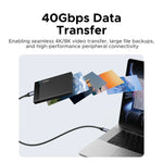 UGREEN USB4 Gen3 240W & USB3.1 Gen2 Fast Charging Cable 1m, Aluminum Shell Braided Nylon, PD3.1 for MacBook Pro iPad