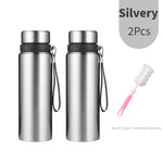 1L Stainless Steel In-vehicle Thermos Water Bottle Keep Cold and Hot Water Bottle Thermos for Water Tea Vacuum Flasks