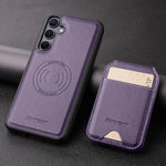 Leather Case For Samsung Galaxy A16 A36 A56 A55 A35 A15 A25 S25 S24 Ultra S23 S22 Plus + 2 in 1 Detachable Vertical Wallet Cover