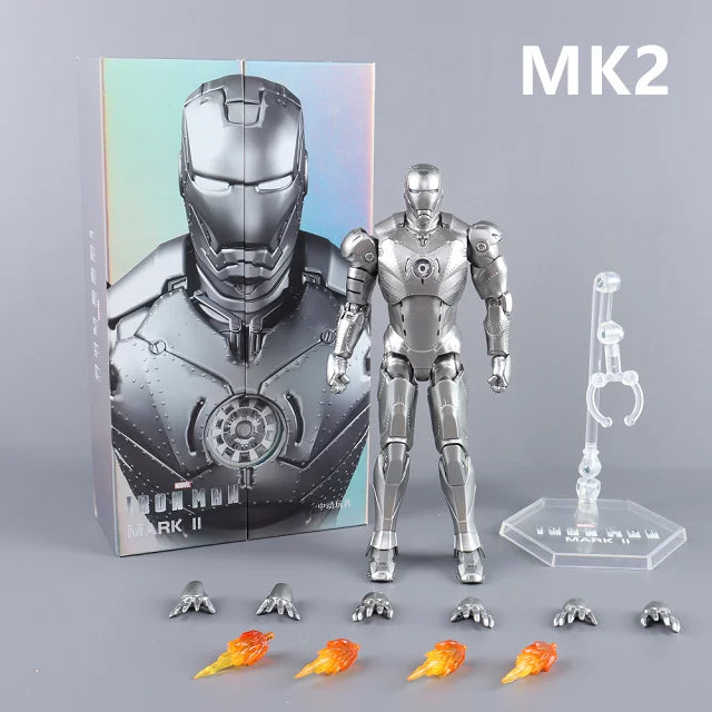 ZD Toys Iron Man Action Figure Mark 35 Red Snapper Iron Man MK 24 MK 22 MK 47 Tony Stark Ironman Figure Action Collect Toy Gift